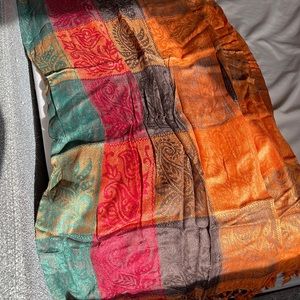Colorful fall scarf